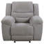 Fauteuil inclinable et oscillant gris Sebring
