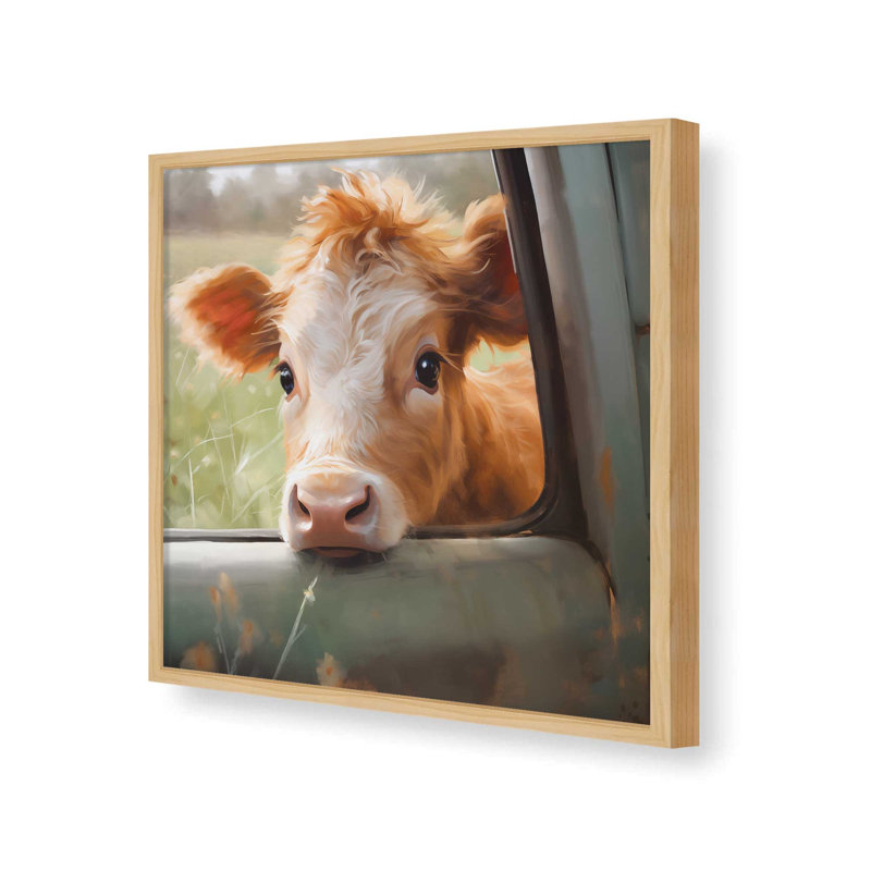 Peeking In II by Heidi Kuntz Art Print, L 30 po x H 30 po, Érable, Impression encadrée