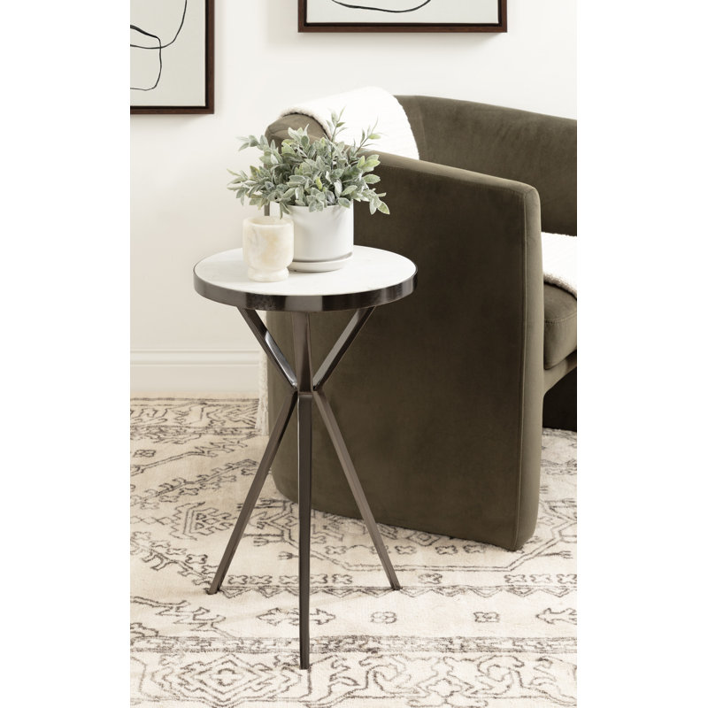 Table d'appoint ronde en marbre