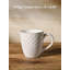  17oz Embossed Mug Set - 6-Piece Artisan Stoneware Collection