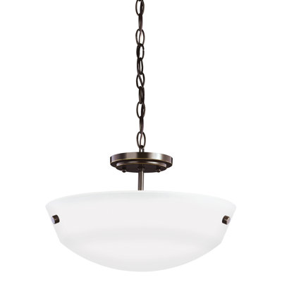 Luminaire suspendu convertible semi-encastré deux lumières Kerrville de Génération Lighting 