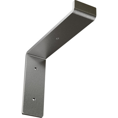 2"W x 8"D x 6 3/4"H Steel Truss Shelf Bracket, Stainless Steel