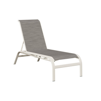 Méridienne sans accoudoirs en aluminium blanc mat Berlin Pearl