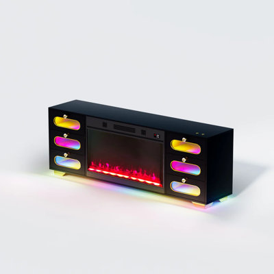 Belfry Heating 180cm W White Electric Fireplace