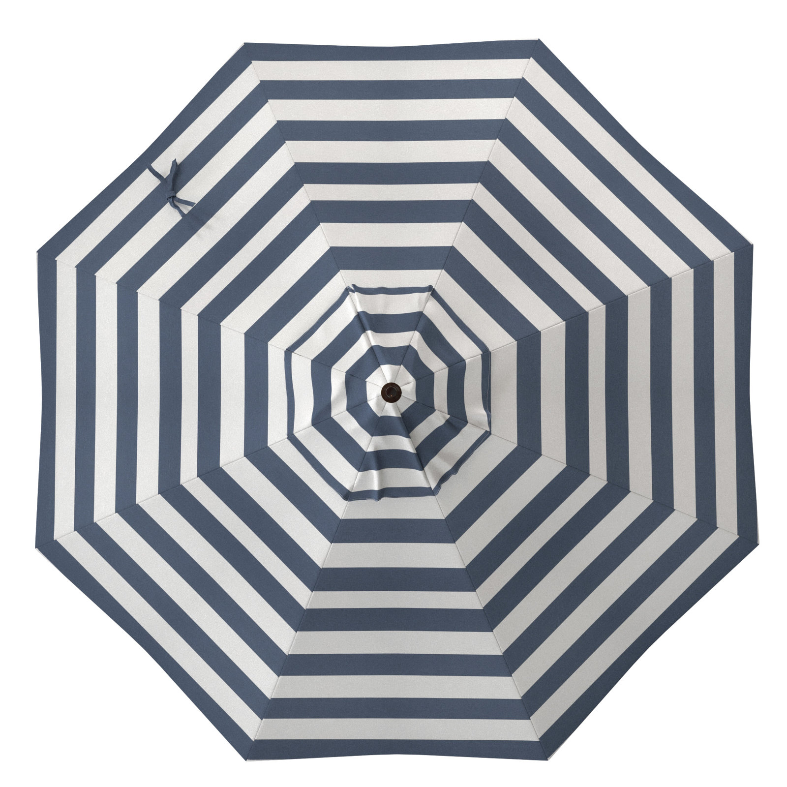 Stevie 108'' Outdoor Umbrella, Navy White Cabana Stripe