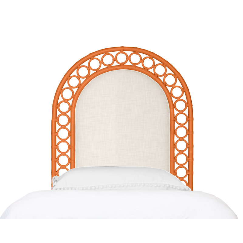 Tête de lit Solana, Lit simple, Orange citron