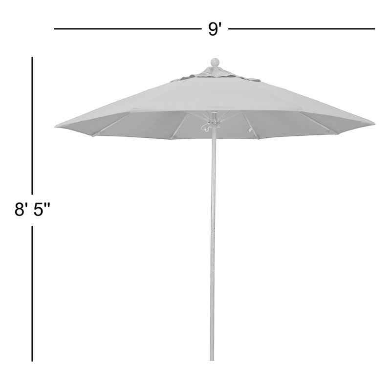 Parasol de marché 9 pi Ingleside, Beige antique