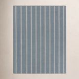 Striped Area Rug in Gray/Beige