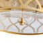 Shantel 2-Light E26 Seeded Glass Gold Dimmable Flush Mount Light Fixtures