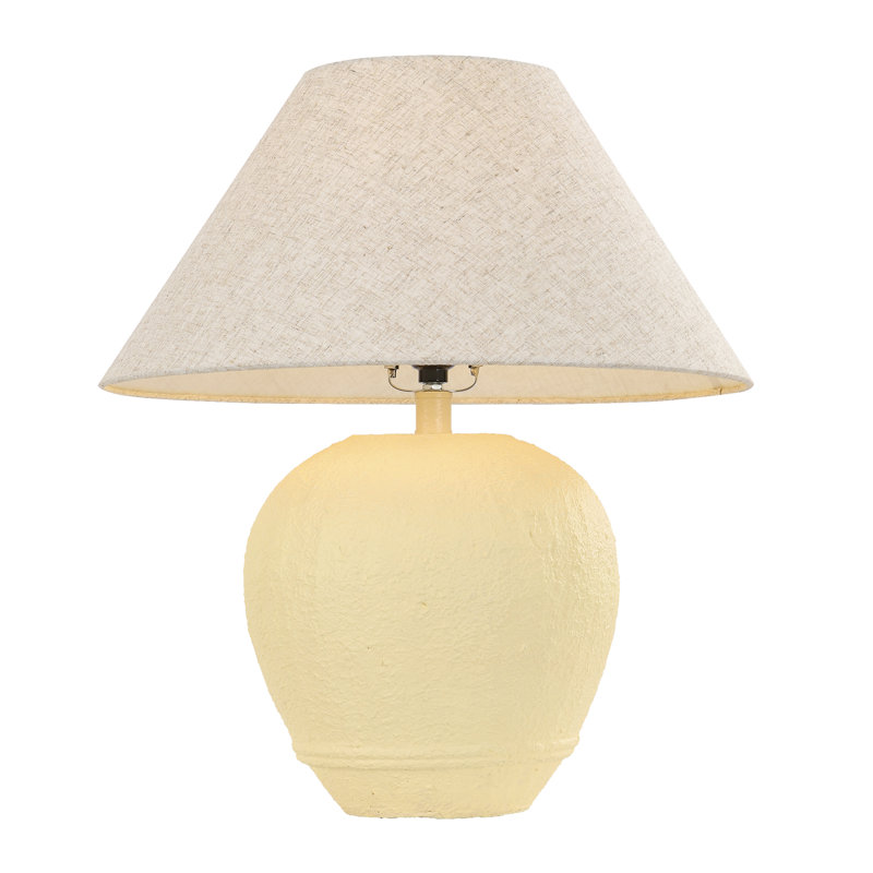 Ceramic Table Lamp, Cream White