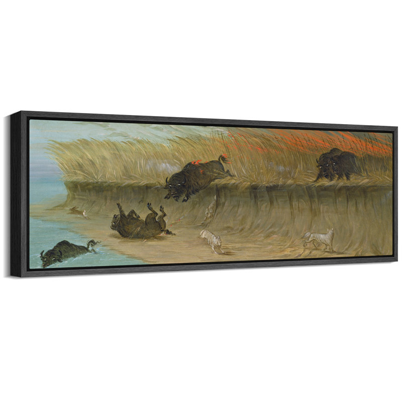 «Rustic Countryside Flower Blossom», impression de style rétro sur toile encadrée, H 20 po x l 60 po, Noir, noir, noir, noir