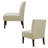 Morden Armless Accent Slipper Chair Set Of 2, With Pin Decor-11710865