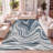 Ledea Contemporary Glam Abstract Marble Turquoise/Cream Rug-772801332