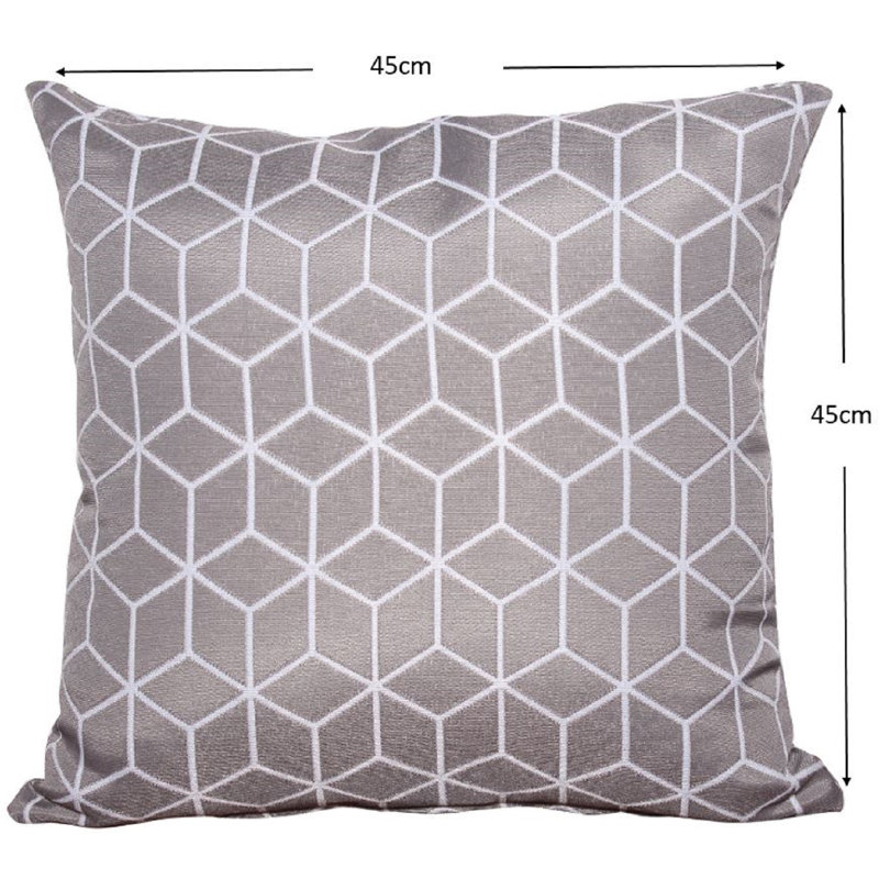 Geometric Scatter Cushion - Pack of 2, Grey