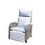 Outdoor Wicker Recliner Chair With Adjustable Backrest And Armrests,All Weather Conversation Chairs , For Courtyard Swimming Pool Balcony