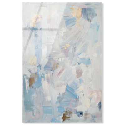 «Tropic Ice», art mural bleu apaisant par Art Remedy