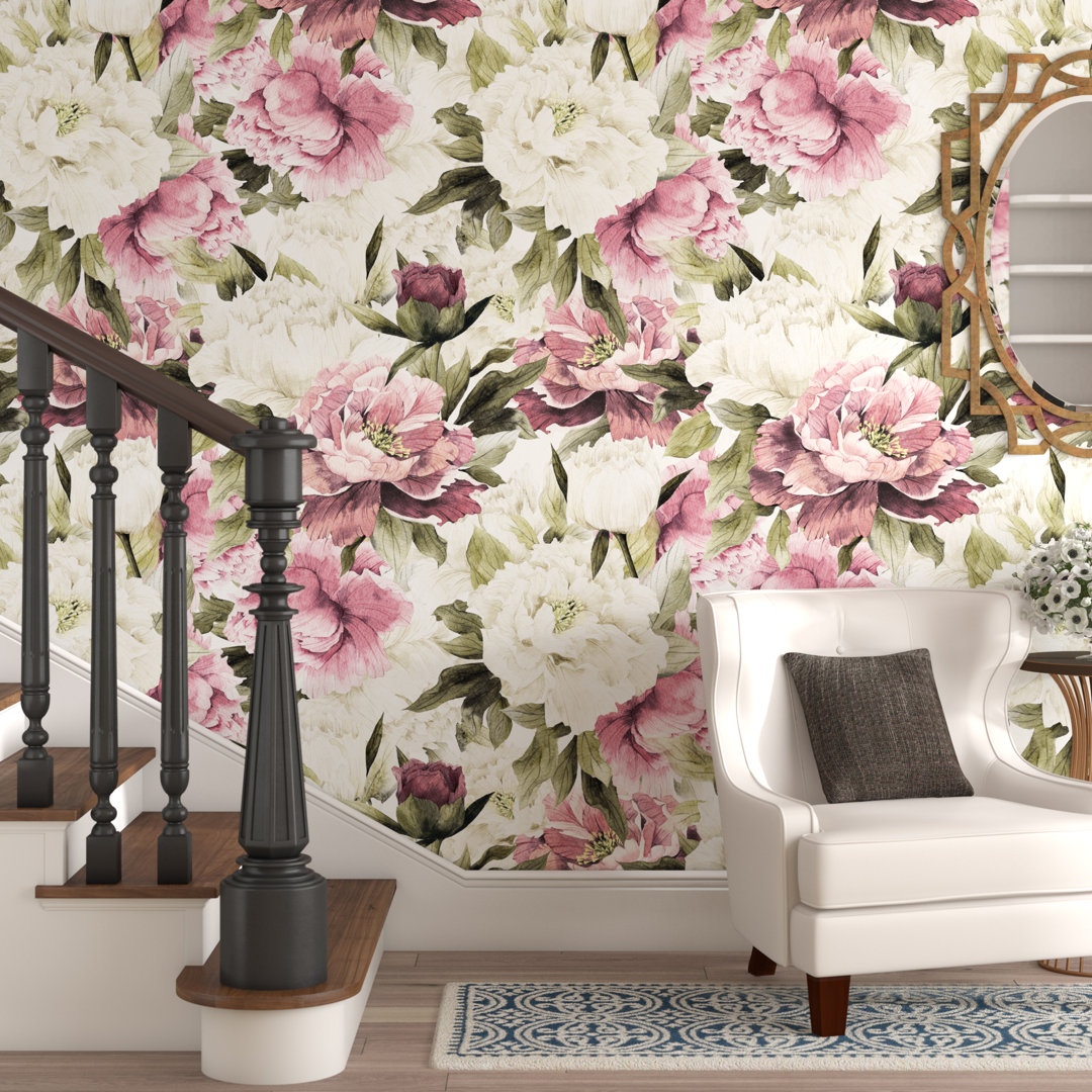 Clements Peel & Stick Floral Roll House of Hampton®