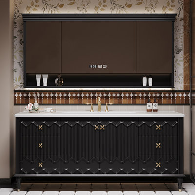 American retro-style bathroom cabinet