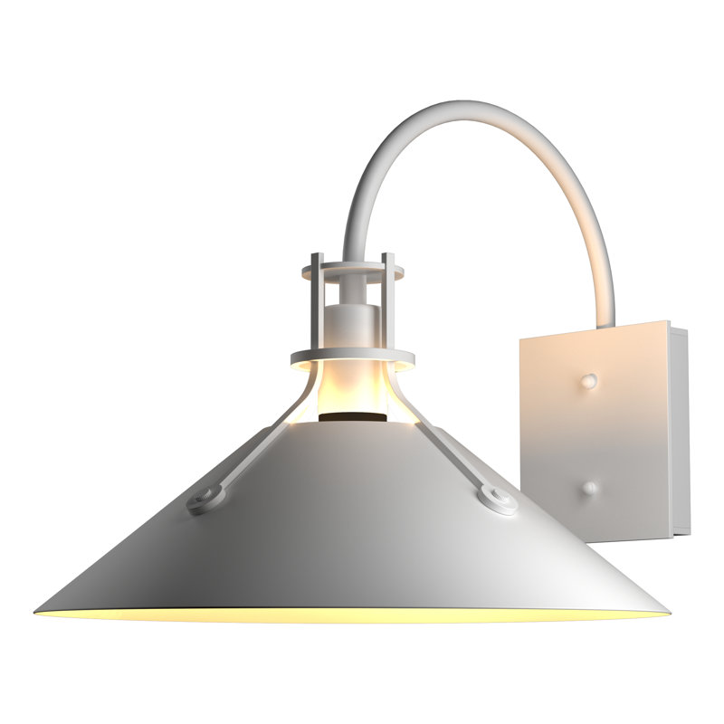 Henry 1 - Bulb Outdoor Barn Light, 10.5" H x 9.2" W x 10.4" D, White