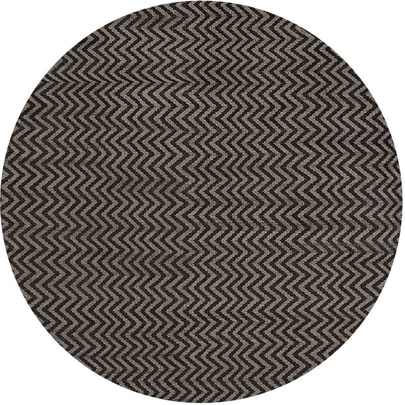Chevron Indoor Rug, Round 4'