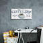 «White Barn Signs II Navy» par Sue Schlabach, estampe numérique sur toile-740804784