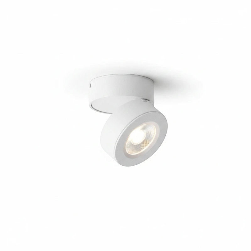 Acrylic LED Flush Mount, White, 7.2cm H x 10cm W x 7.2cm D