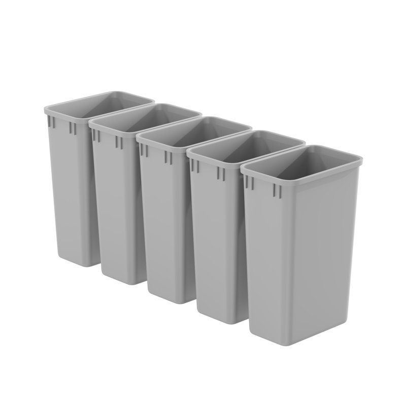 Dowell Plastic Trash Can, 12.5