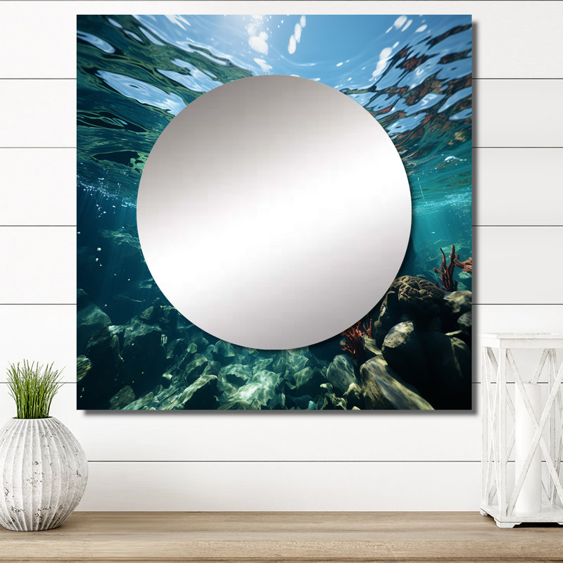 Senalda - grand miroir carré pour décor mural, 36 po x 36 po