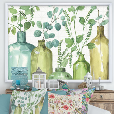 " Mixed Botanical Green Leaves I0 "
