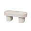 Chenille Upholstered Bench
