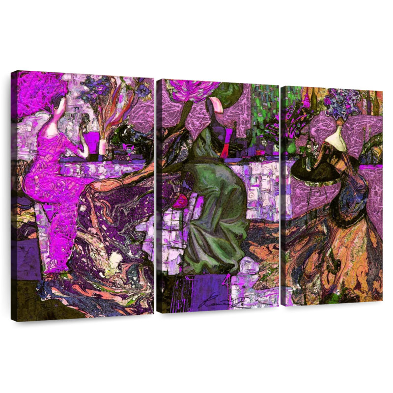 Leisha Women's Talk II, 42" H x 65" W