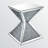 Maycee Mirrored Glass Top End Table