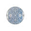 Tapis bleu lavable décoratif à motif floral traditionnel bleu-1526040137