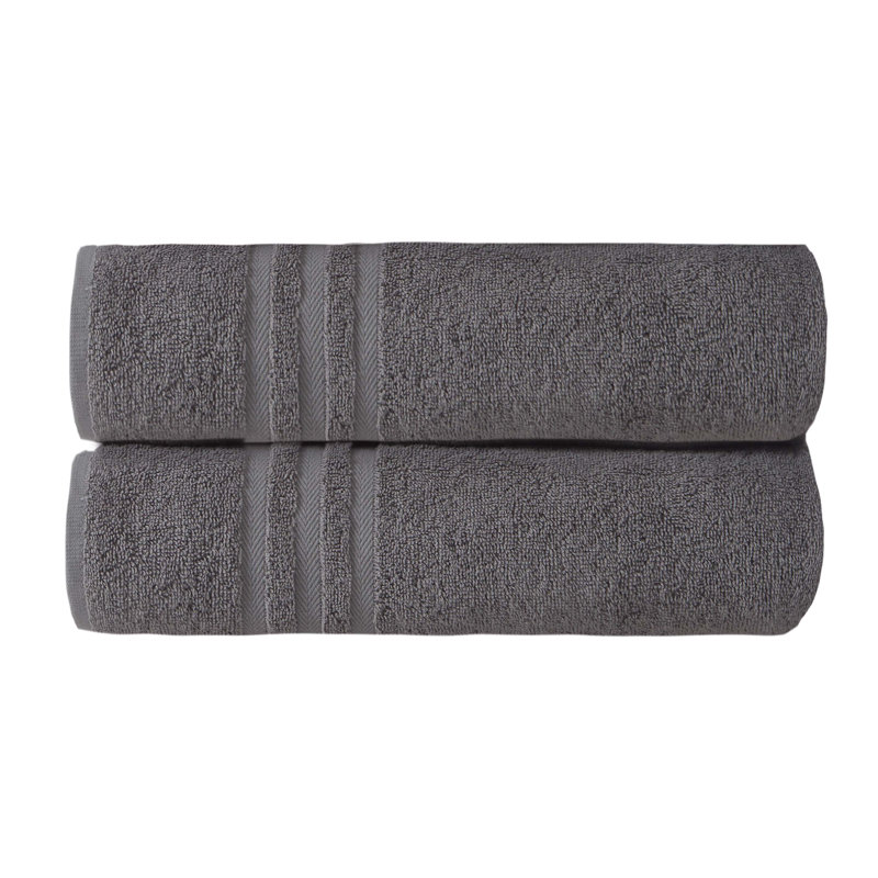 Kressley Midweight Bath Towel, Dark Gray