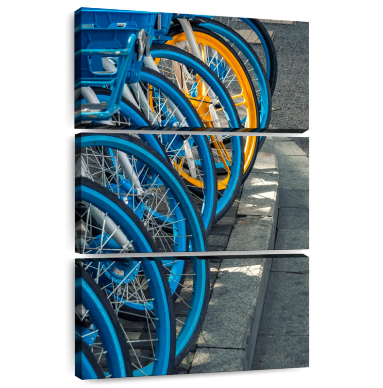Mehar Solo Yellow Bicycle, 32" H x 20" W
