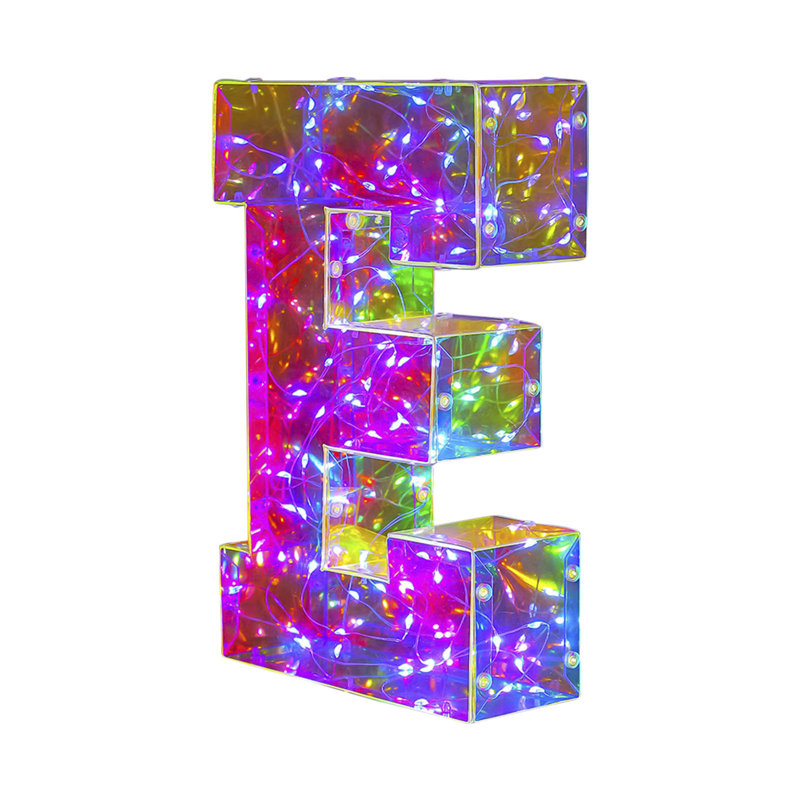 Saint-Valentin 100 perles de lampe à DEL, chiffres d'alphabet lumineux, lumières décoratives, lumières décoratives des fêtes, fête d'anniversaire de mariage