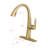 Pull Out Kitchen Faucet with Dual-Function Sprayer, 360° Swivel & Ceramic Cartridge - Easy Install Lead-Free Design for Sink (CP/BN/B9/BG)-100674865