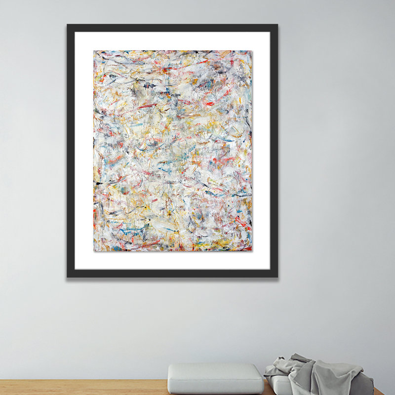 Elysium #21 Painting by Brad Ellis, 40" H x 33" W x 2.5" D, Black
