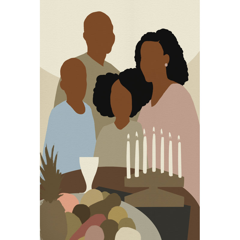 Joyeux Kwanzaa I, H 36 po x l 24 po