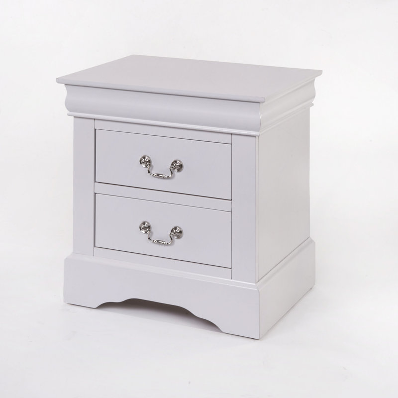 Table de chevet Louis Philippe III, Blanc