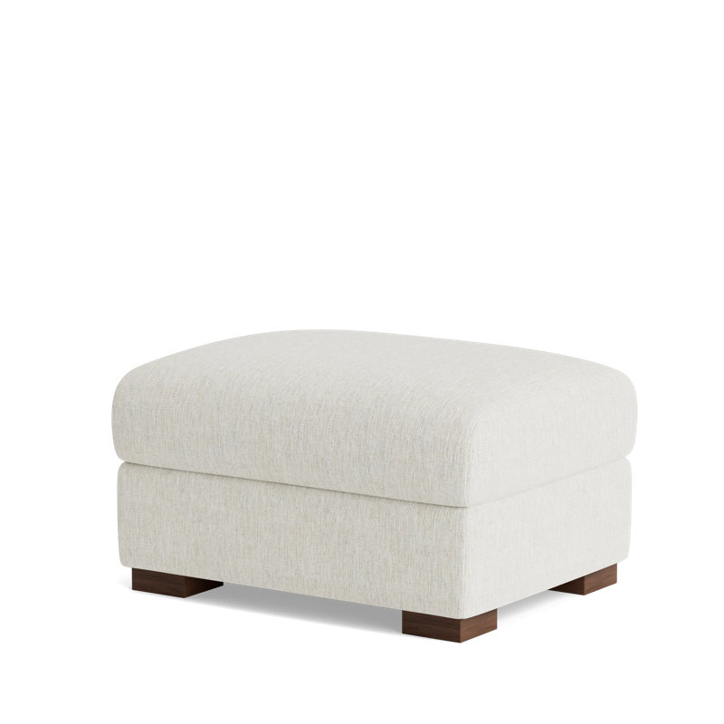 Catalina Ottoman, Performance Weave - Snow