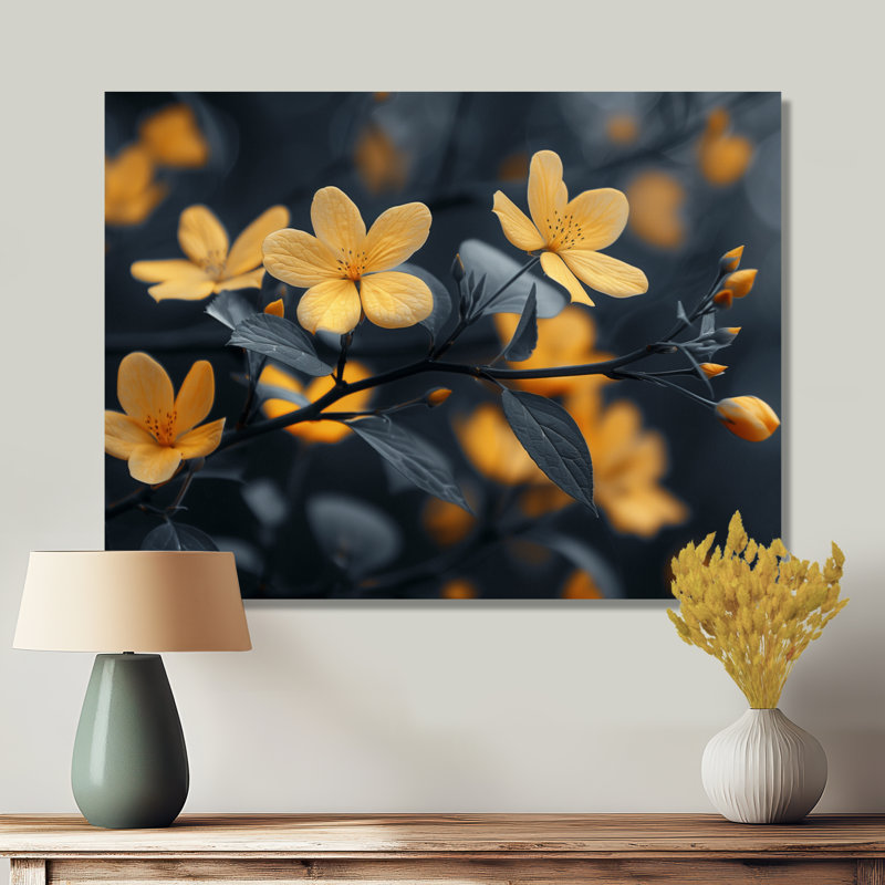 Gillies - Décoration murale cerisier en fleurs, Toile tendue, 30" H x 40" W