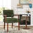 Soave 32.6'' Tall Corduroy Accent Chairs Sets for Living Room, Accent Armchair with End Table-2120442498