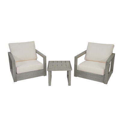 Donnie 2-Person Acacia Patio Seating Group