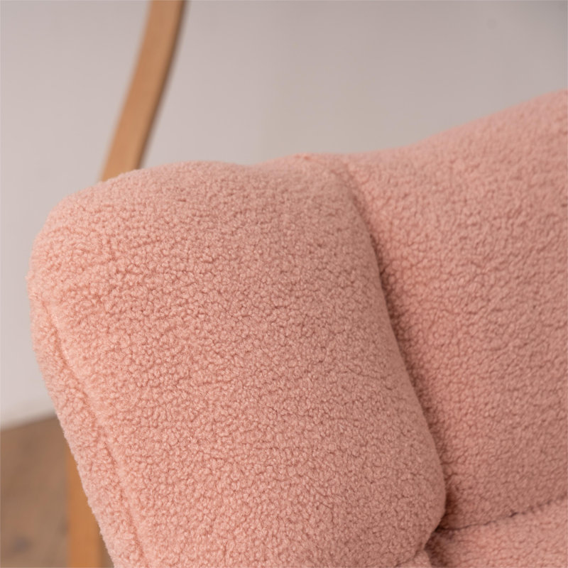 Filippone Rocking Chair, Pink  Teddy