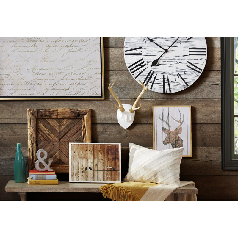 Décoration murale antler grand faux empaillée
