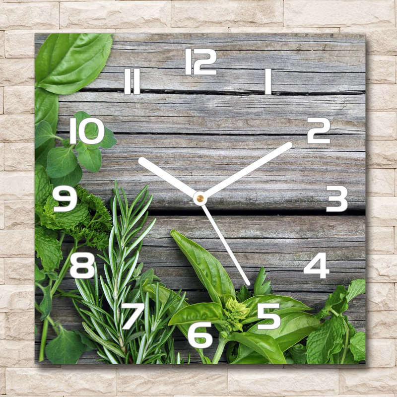 Jocabed Glass Wall Clock, White