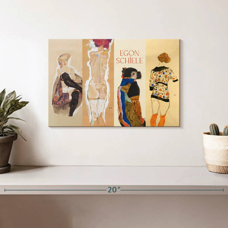 Affiche de l'exposition Leisha Egon Schiele, H 8 po x l 12 po
