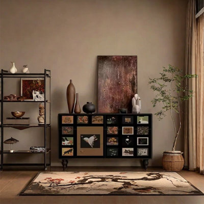 Six Drawer Ash Wood Sideboard