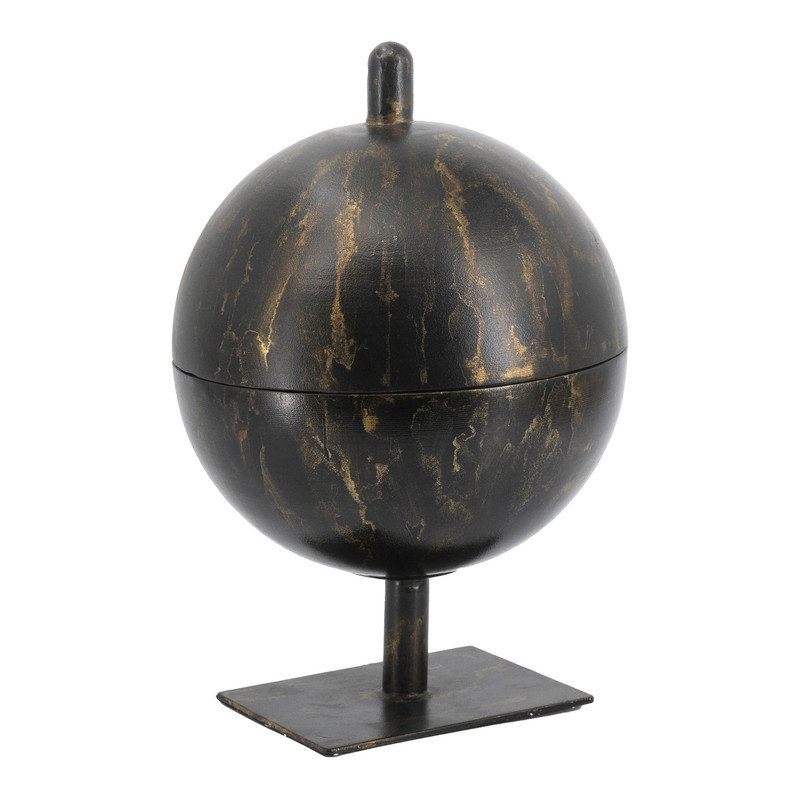 Sculpture en fer noir et or 14 pi